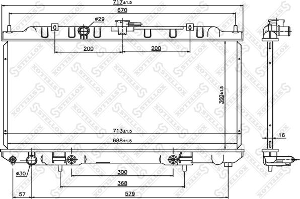 Stellox 10-26768-SX - Radiators, Motora dzesēšanas sistēma autodraugiem.lv