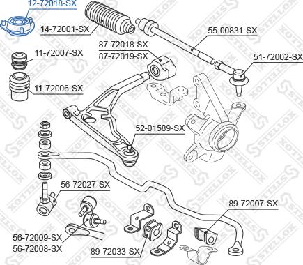 Stellox 12-72018-SX - Amortizatora statnes balsts autodraugiem.lv