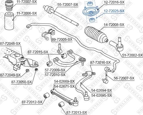 Stellox 12-72025-SX - Distanccaurule, Amortizators autodraugiem.lv
