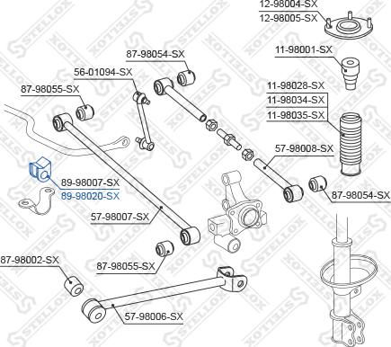 Stellox 89-98020-SX - Bukse, Stabilizators autodraugiem.lv