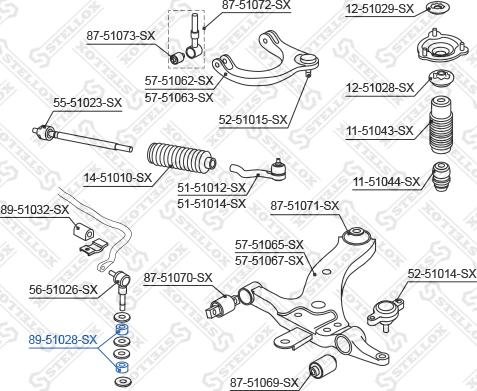 Stellox 89-51028-SX - Bukse, Stabilizators autodraugiem.lv