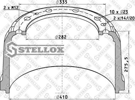 Stellox 85-00177-SX - Bremžu trumulis autodraugiem.lv