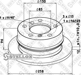 Stellox 85-00762-SX - Bremžu diski autodraugiem.lv
