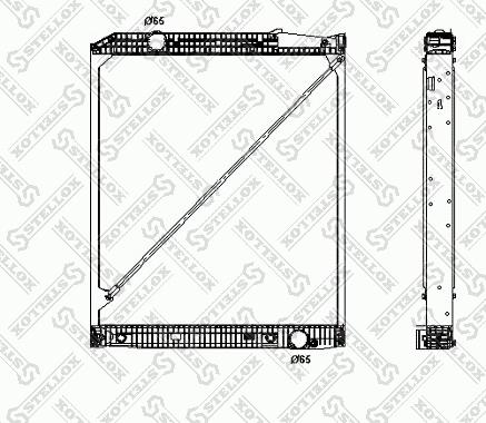 Stellox 81-03305-SX - Radiators, Motora dzesēšanas sistēma autodraugiem.lv