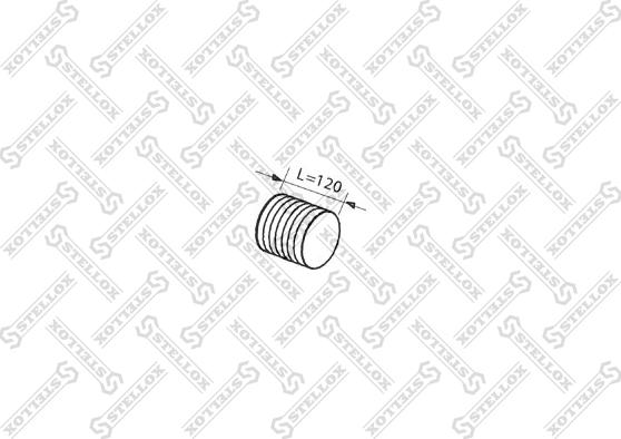 Stellox 82-01640-SX - Gofrēta caurule, Izplūdes gāzu sistēma autodraugiem.lv