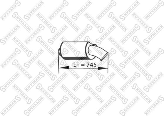 Stellox 82-03576-SX - Vidējais / Gala izpl. gāzu trokšņa slāpētājs autodraugiem.lv