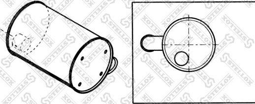 Stellox 82-03010-SX - Vidējais / Gala izpl. gāzu trokšņa slāpētājs autodraugiem.lv