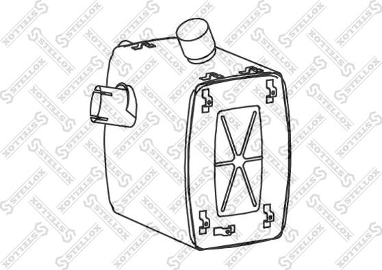 Stellox 82-03088-SX - Vidējais / Gala izpl. gāzu trokšņa slāpētājs autodraugiem.lv