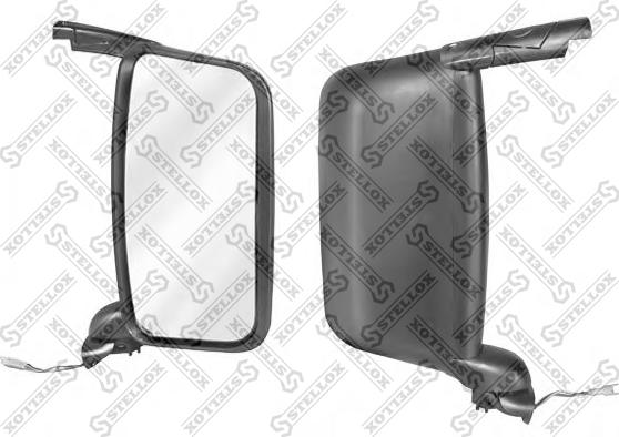 Stellox 87-29075-SX - Ārējais atpakaļskata spogulis, Vadītāja kabīne autodraugiem.lv