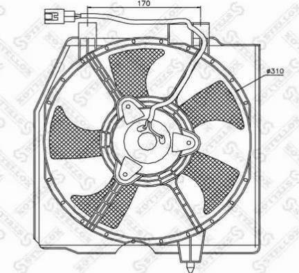 Stellox 29-99464-SX - Ventilators, Motora dzesēšanas sistēma autodraugiem.lv