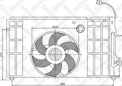 Stellox 29-99404-SX - Ventilators, Motora dzesēšanas sistēma autodraugiem.lv