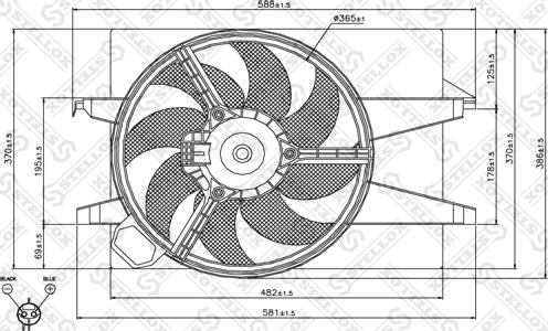 Stellox 29-99403-SX - Ventilators, Motora dzesēšanas sistēma autodraugiem.lv