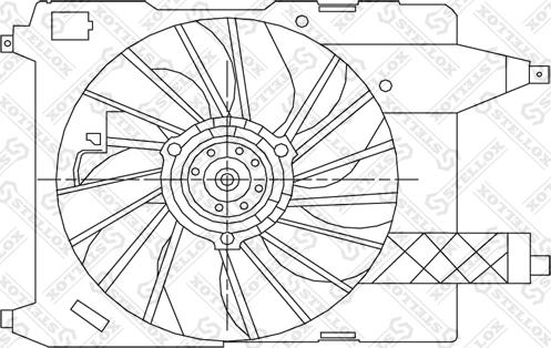 Stellox 29-99410-SX - Ventilators, Motora dzesēšanas sistēma autodraugiem.lv