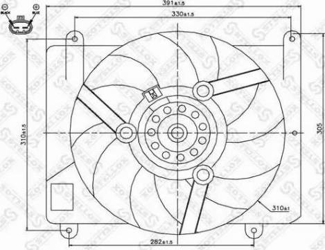 Stellox 29-99059-SX - Ventilators, Motora dzesēšanas sistēma autodraugiem.lv