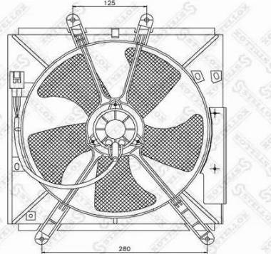 Stellox 29-99343-SX - Ventilators, Motora dzesēšanas sistēma autodraugiem.lv