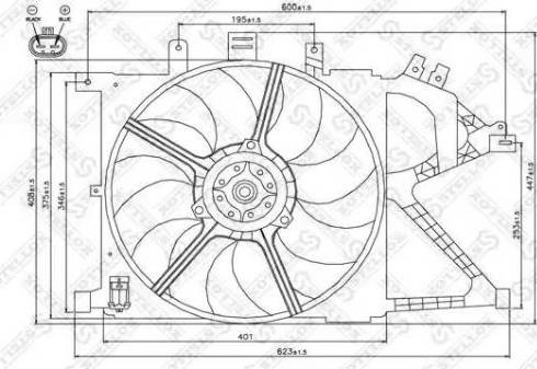 Stellox 29-99353-SX - Ventilators, Motora dzesēšanas sistēma autodraugiem.lv