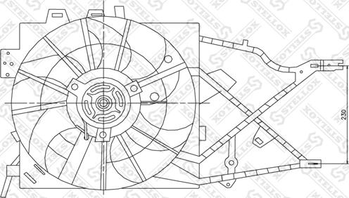 Stellox 29-99304-SX - Ventilators, Motora dzesēšanas sistēma autodraugiem.lv