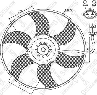 Stellox 29-99308-SX - Ventilators, Motora dzesēšanas sistēma autodraugiem.lv