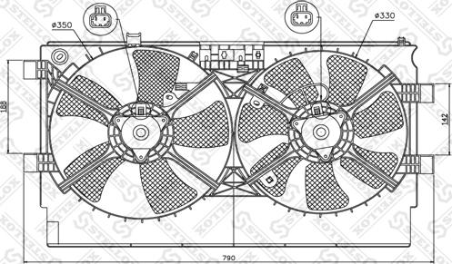Stellox 29-99380-SX - Ventilators, Motora dzesēšanas sistēma autodraugiem.lv