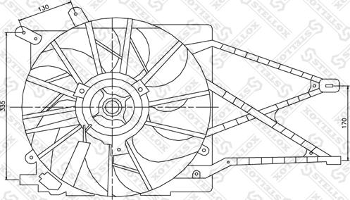 Stellox 29-99321-SX - Ventilators, Motora dzesēšanas sistēma autodraugiem.lv