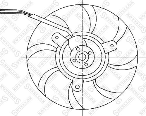 Stellox 29-99243-SX - Ventilators, Motora dzesēšanas sistēma autodraugiem.lv