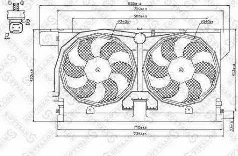 Stellox 29-99279-SX - Ventilators, Motora dzesēšanas sistēma autodraugiem.lv