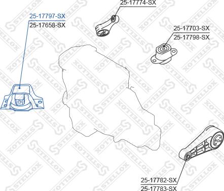 Stellox 25-17797-SX - Piekare, Dzinējs autodraugiem.lv