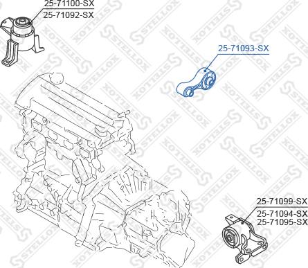 Stellox 25-71093-SX - Piekare, Dzinējs autodraugiem.lv