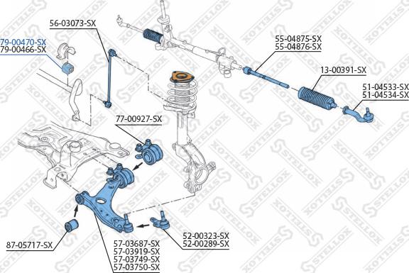 Stellox 79-00470-SX - Bukse, Stabilizators autodraugiem.lv