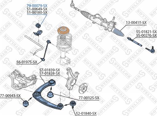 Stellox 79-00079-SX - Bukse, Stabilizators autodraugiem.lv