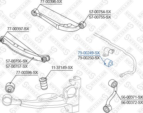 Stellox 79-00249-SX - Bukse, Stabilizators autodraugiem.lv