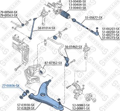 Stellox 77-00856-SX - Piekare, Šķērssvira autodraugiem.lv