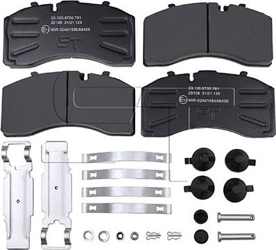 ST-Templin 03.120.8700.781 - Bremžu uzliku kompl., Disku bremzes autodraugiem.lv