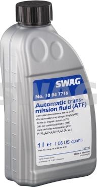 Swag 10 94 7716 - Automātiskās pārnesumkārbas eļļa autodraugiem.lv