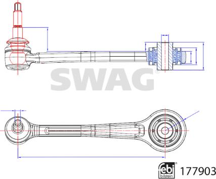 Swag 33 10 4359 - Neatkarīgās balstiekārtas svira, Riteņa piekare autodraugiem.lv