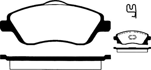 Brake Engineering PA1318 - Bremžu uzliku kompl., Disku bremzes autodraugiem.lv