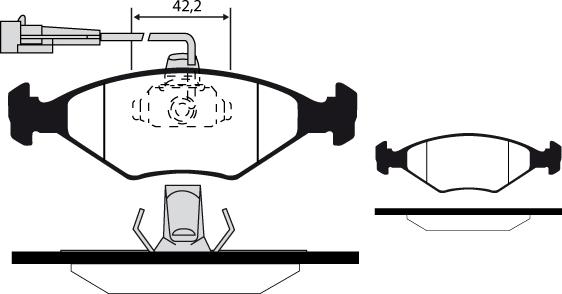 TOMEX brakes TX 15-15 - Bremžu uzliku kompl., Disku bremzes autodraugiem.lv