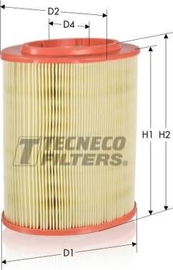 Tecneco Filters AR156-OV - Gaisa filtrs autodraugiem.lv