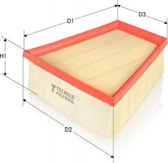 Tecneco Filters AR15167-10PM - Gaisa filtrs autodraugiem.lv