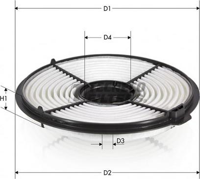 Tecneco Filters AR167-J - Gaisa filtrs autodraugiem.lv