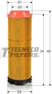 Tecneco Filters AR12133/1 - Gaisa filtrs autodraugiem.lv