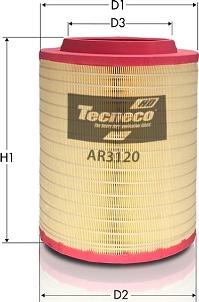 Tecneco Filters AR3120 - Gaisa filtrs autodraugiem.lv