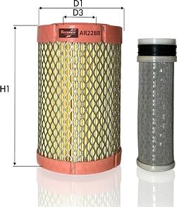 Tecneco Filters AR2288 - Gaisa filtrs autodraugiem.lv