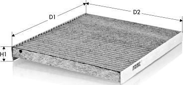 Tecneco Filters CK1254C - Filtrs, Salona telpas gaiss autodraugiem.lv