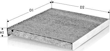 Tecneco Filters CK1288C - Filtrs, Salona telpas gaiss autodraugiem.lv