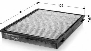 Tecneco Filters CK2622-C - Filtrs, Salona telpas gaiss autodraugiem.lv