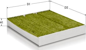 Tecneco Filters CKA1281 - Filtrs, Salona telpas gaiss autodraugiem.lv