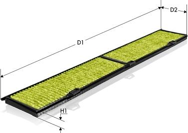 Tecneco Filters CKA8430 - Filtrs, Salona telpas gaiss autodraugiem.lv