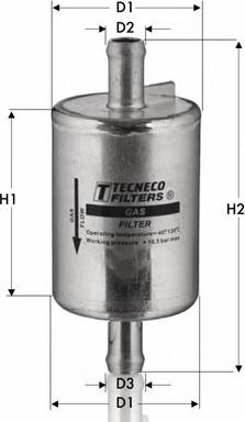 Tecneco Filters GAS46001 - Degvielas filtrs autodraugiem.lv