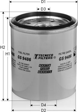 Tecneco Filters GS9486 - Degvielas filtrs autodraugiem.lv
